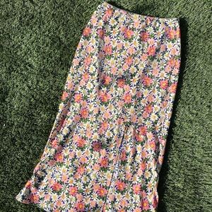 FLORAL SLIP SKIRT